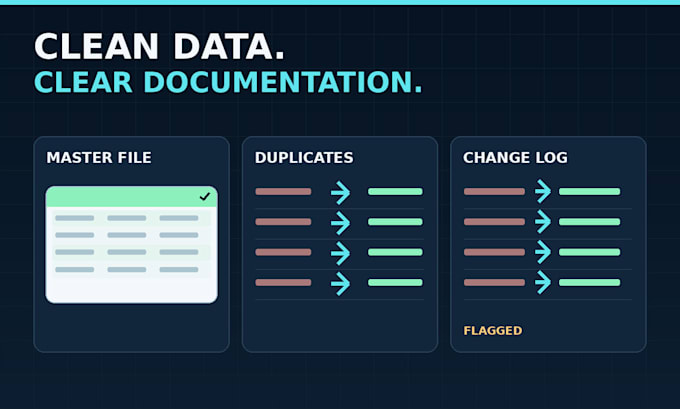 merge and clean excel or CSV customer lists with a change log