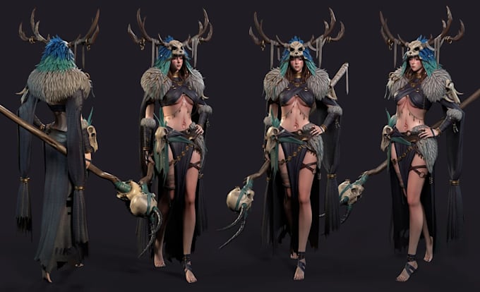 create custom 3d model, 3d character and 3d game assets