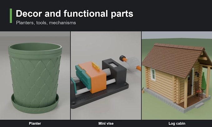design a custom 3d printable model as stl file