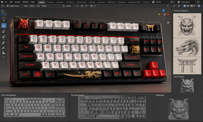design custom artisan keycaps 3d printable stl models for mechanical keyboards
