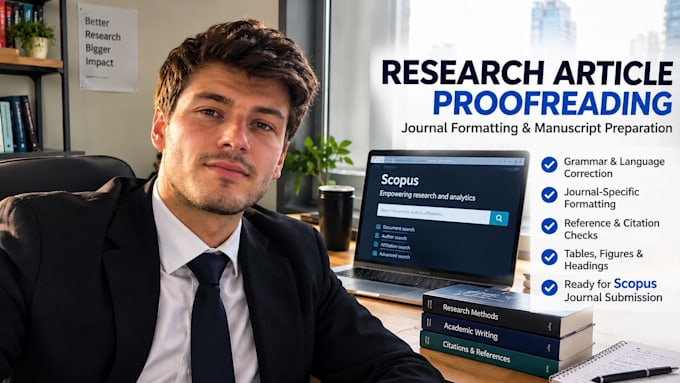 proofread and format your completed research article for journal submission
