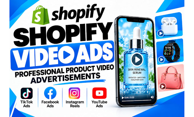 create shopify video ads and dropshipping product video ads