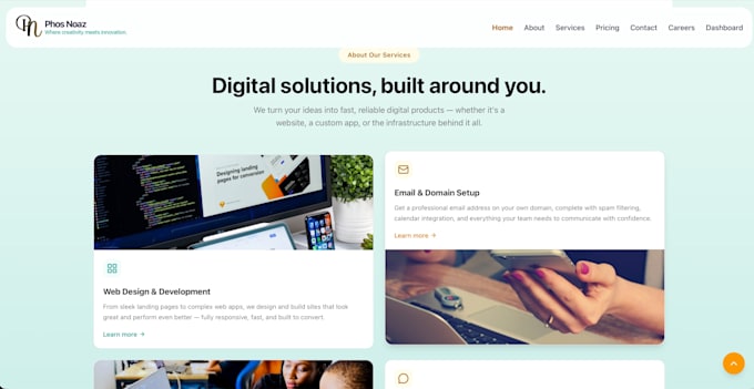 create for you a web application