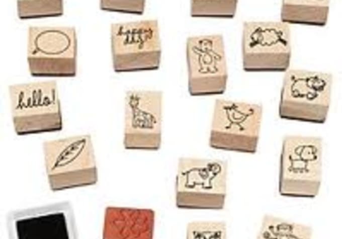 send you a custom rubber stamp with any text, logo, or photo you want