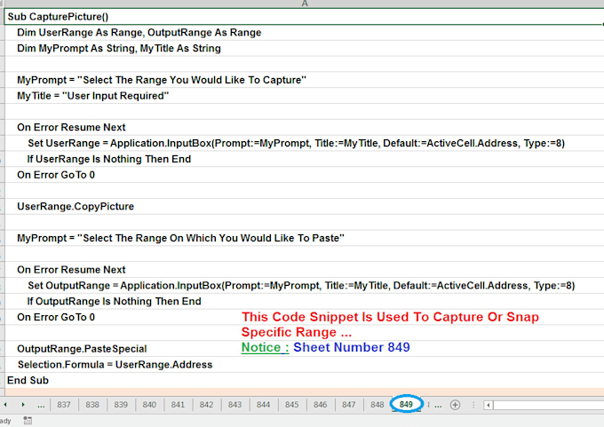 Excel vba code snippets library by yasserkhalil by Yasserkhalil | Fiverr