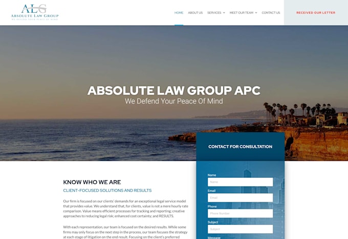 redesign attorney, lawyer, law firm website design