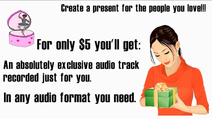 create a music box audio playing your favourite song or melody