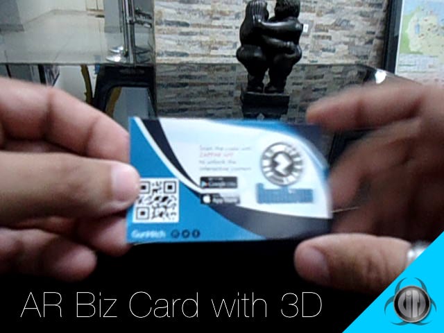 design your augmented reality business card with 3d