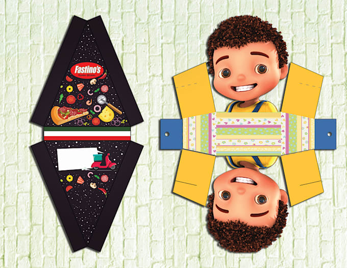 create product package,label and insert card design