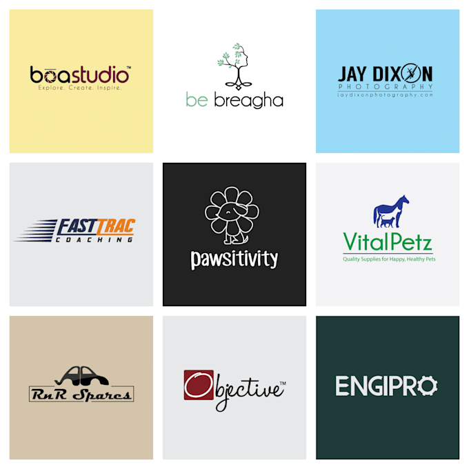 design flat minimalist logo by creating negative space