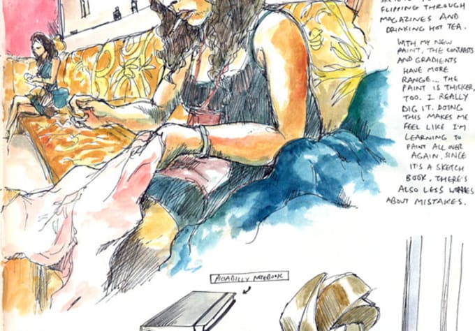 draw something you want on my sketchbook or computer