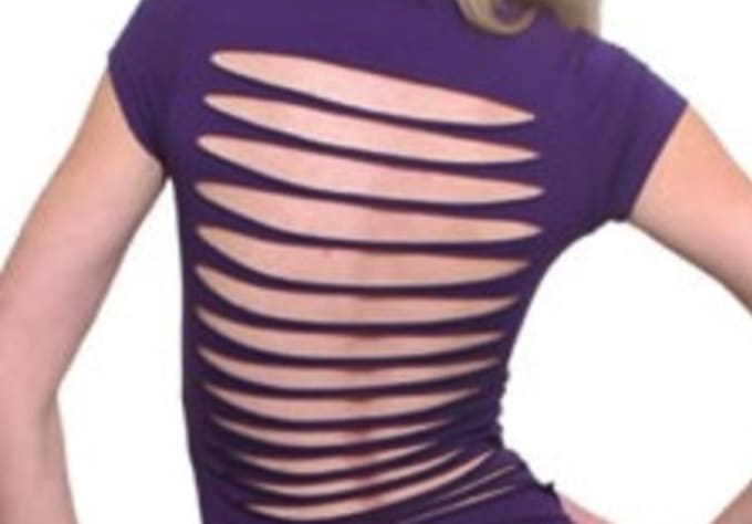 80's style top t shirt cutting