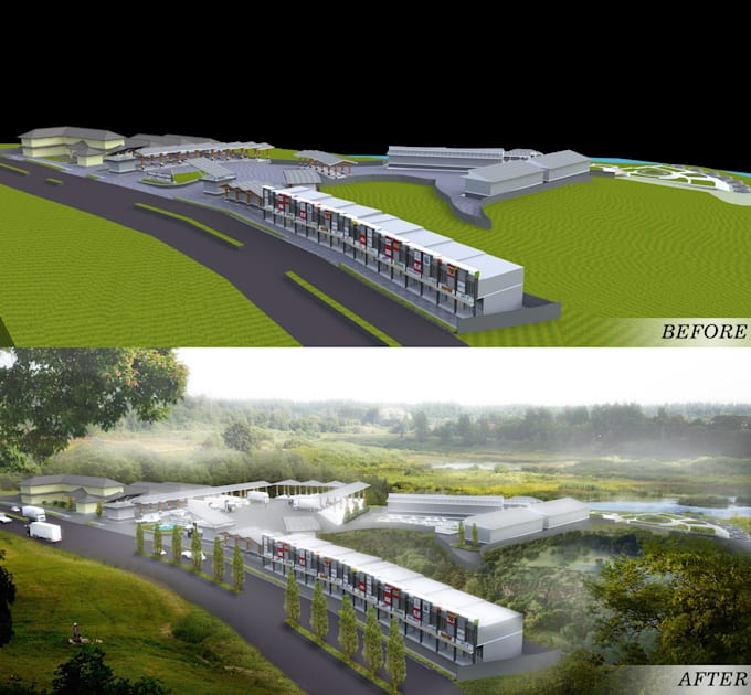 Render Post Process Do post process your architectural render image by Danukartikasunu | Fiverr