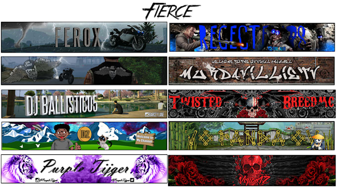 Best Youtube Banner Creator By Fiercedesignz