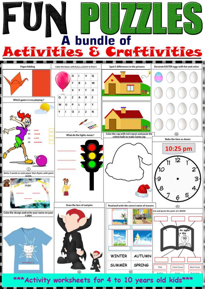 Printable Activity Books For 6 Year Olds Pdf