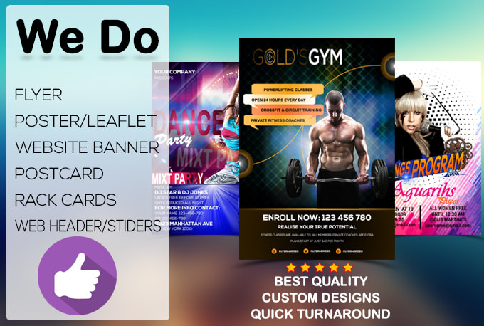Design Flyer Poster Banner Or Any Print And Web Design By Rony000
