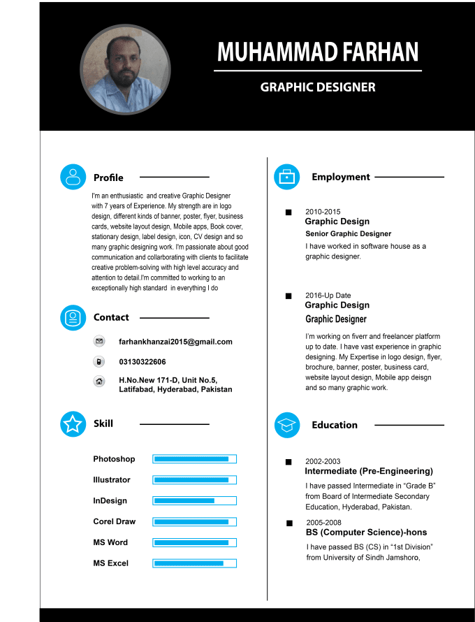 an attractive resume design  cv design and cover letter by leodesigner101