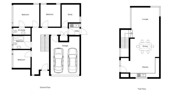 Redraw floorplans from sketches,old blueprints and 2d