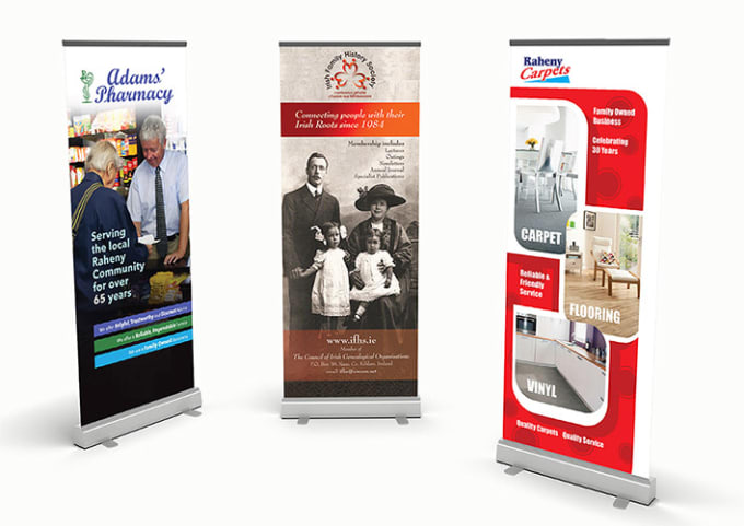 Design topnotch roll up banner billboard pull up banner 