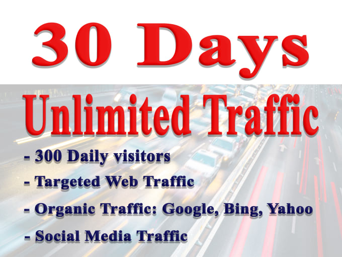 30 Days UNLlMITED Web Traffic Website