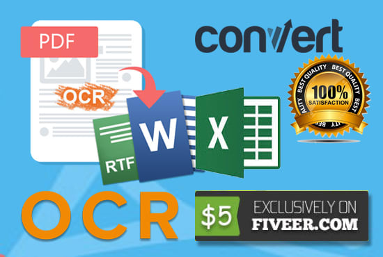 convert ocr pdf to excel table