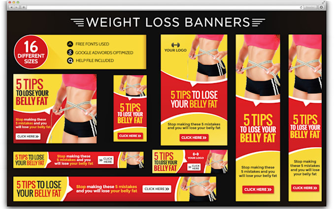 Design 5 Standard Banner Ads By Nueljosh
