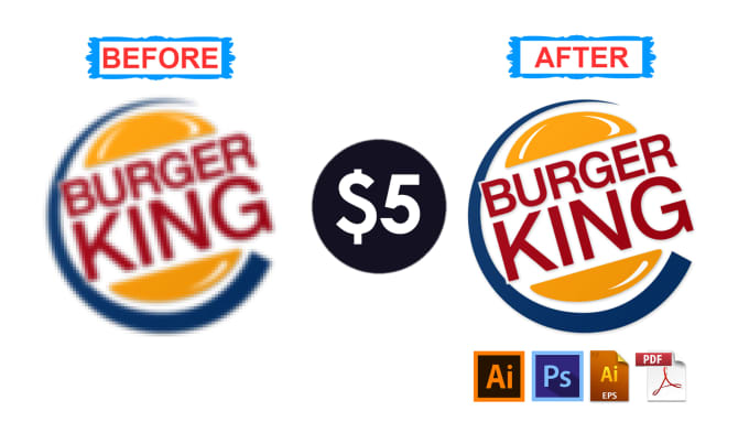 Convert your low resolution logo into high resolution vector by ...