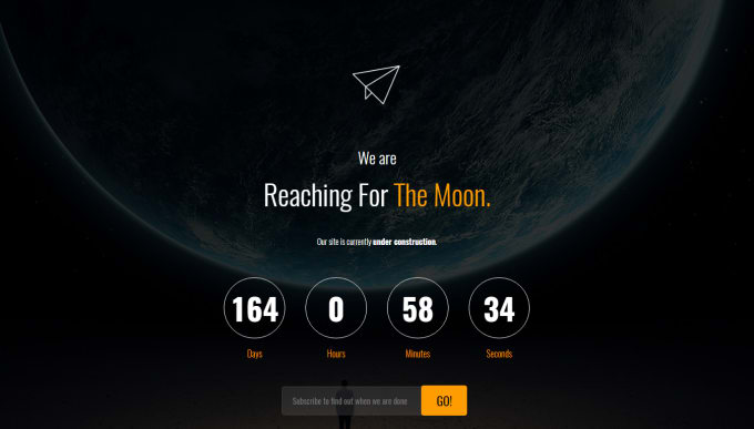 Create Responsive Coming Soon Page With A Countdown Timer Using Html By ...