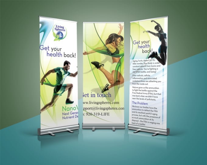 Do epic roll up banner design by Emerchant