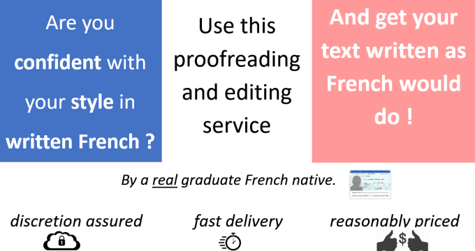 Proofreading in french