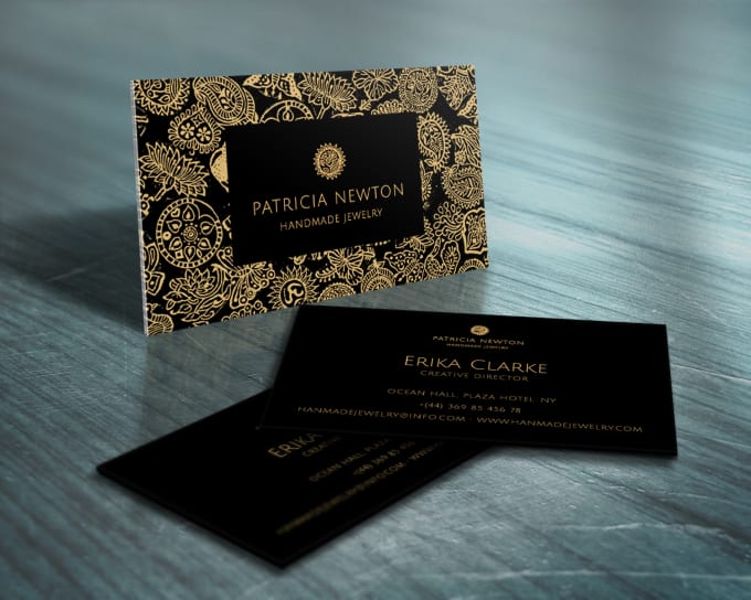 Business Cards Stationery Designs I Will Design Luxury Gold And Black Business Card With Logo