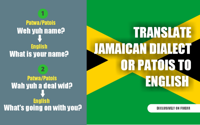 Translate Jamaican Patois To English By Niconorbrown