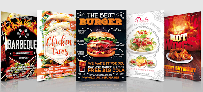 Design Restaurant And Food Menu Flyer Poster And Banner By