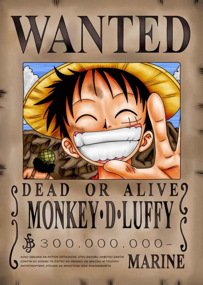 Make Your Photo As A One Piece Wanted Poster By Jasson997