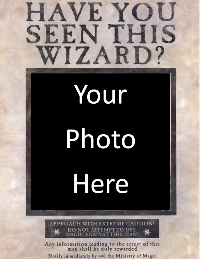 Create a personalized prisoner of azkaban wanted poster by Ryannlynn