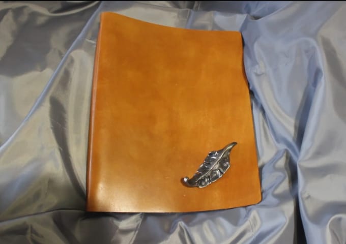 Do A Handmade Leather Folder With Forging Decoration By Sergeishabalin