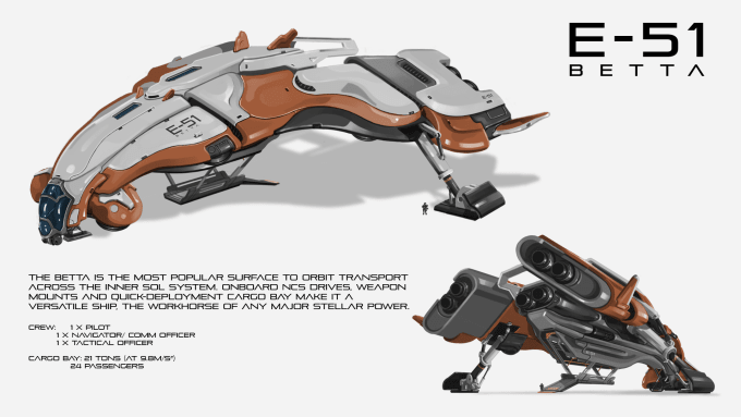 Create Scifi Ships Concept Art