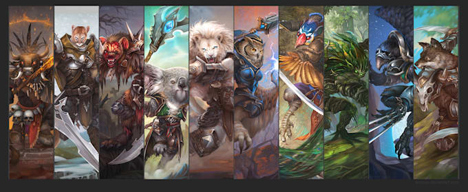 Do Fantasy Character For Your Card Game By Thierrynguyen08