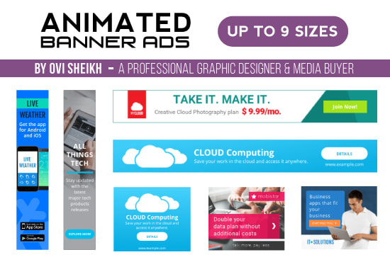 Design Animated Web Banner Ads In Html5 Png Or Swf By Ovisheikh