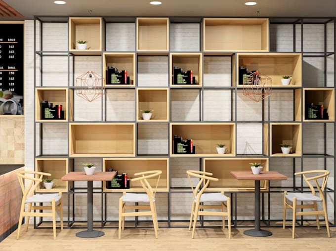 Model and design cafe, restaurant, bar in revit by Creativeroute