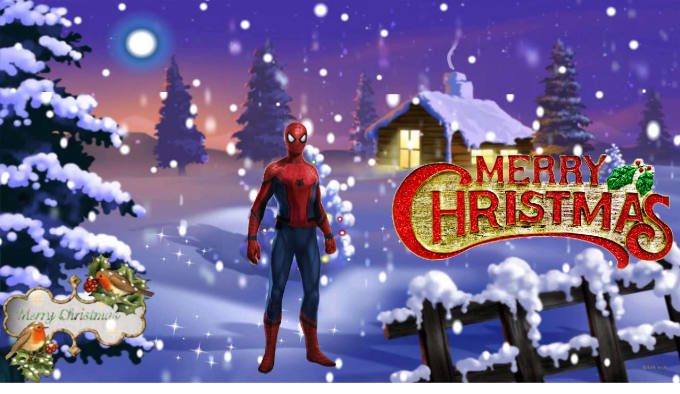 Be spiderman give you merry christmas gifts with a funny dance by ...