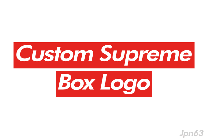 Make you 2 custom supreme styled box logo by Japan63