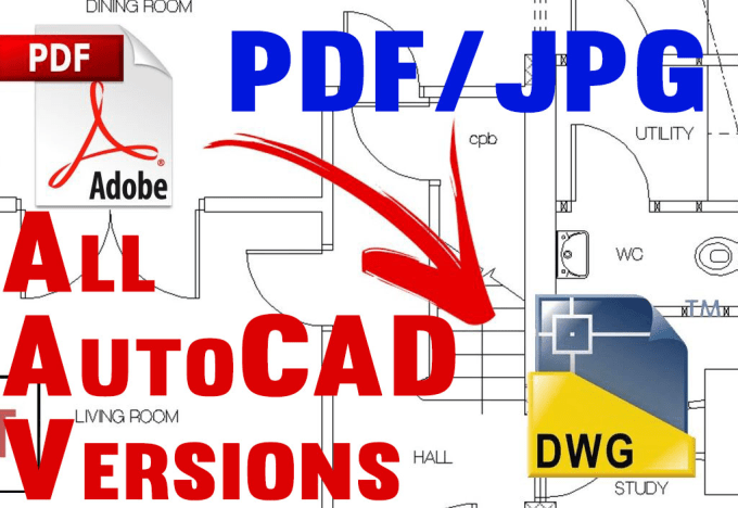 Convert Your Pdf To Dwg Dxf Or Dgn Editable Drawing File By Jamiltayyab