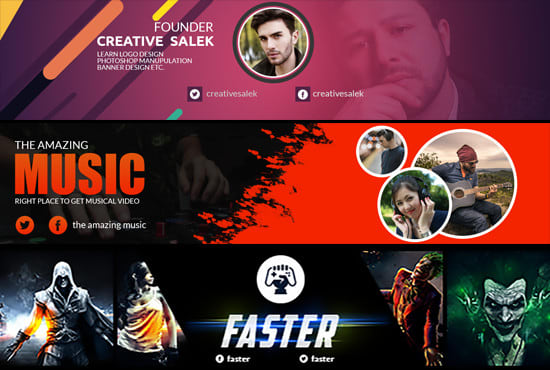 Design Catchy Youtube Banner Channel Art By Srgraphicsbuzz