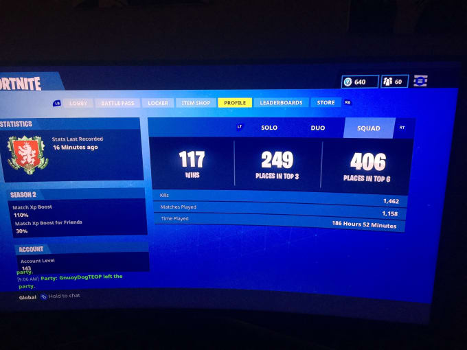 i will play fortnite on xbox one all day and win - a lot of fortnite wins