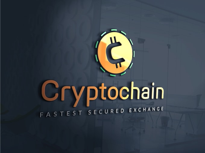 cryptocurrency trendy logo