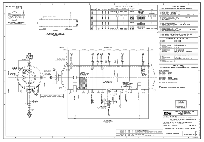 Pressure Vessel Drawing