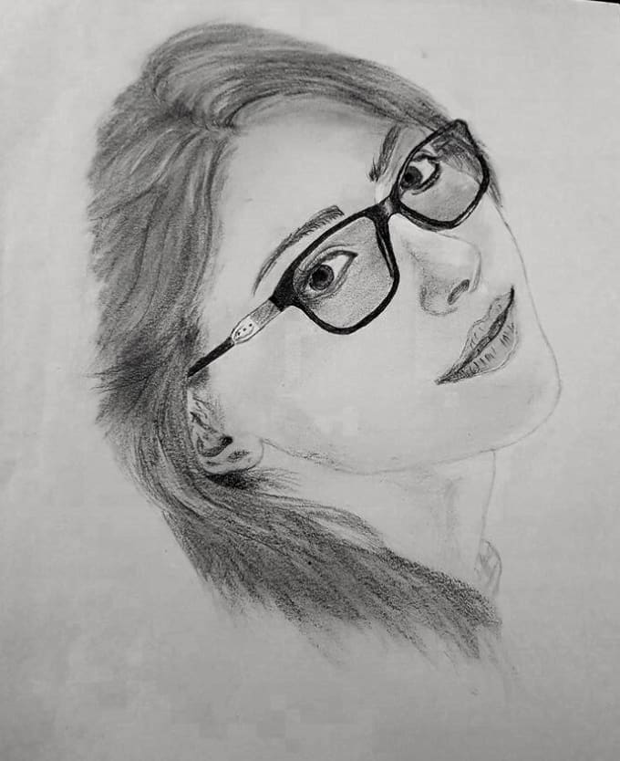 Draw A Beautiful Pencil Sketch Drawing From Your Photo By Alawas