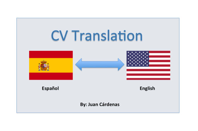 Translate Your Cv Between English And Spanish By Jccardenas123