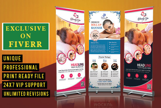 Design Elegant Roll Up Banner Within 12 Hours By Shariftokder21